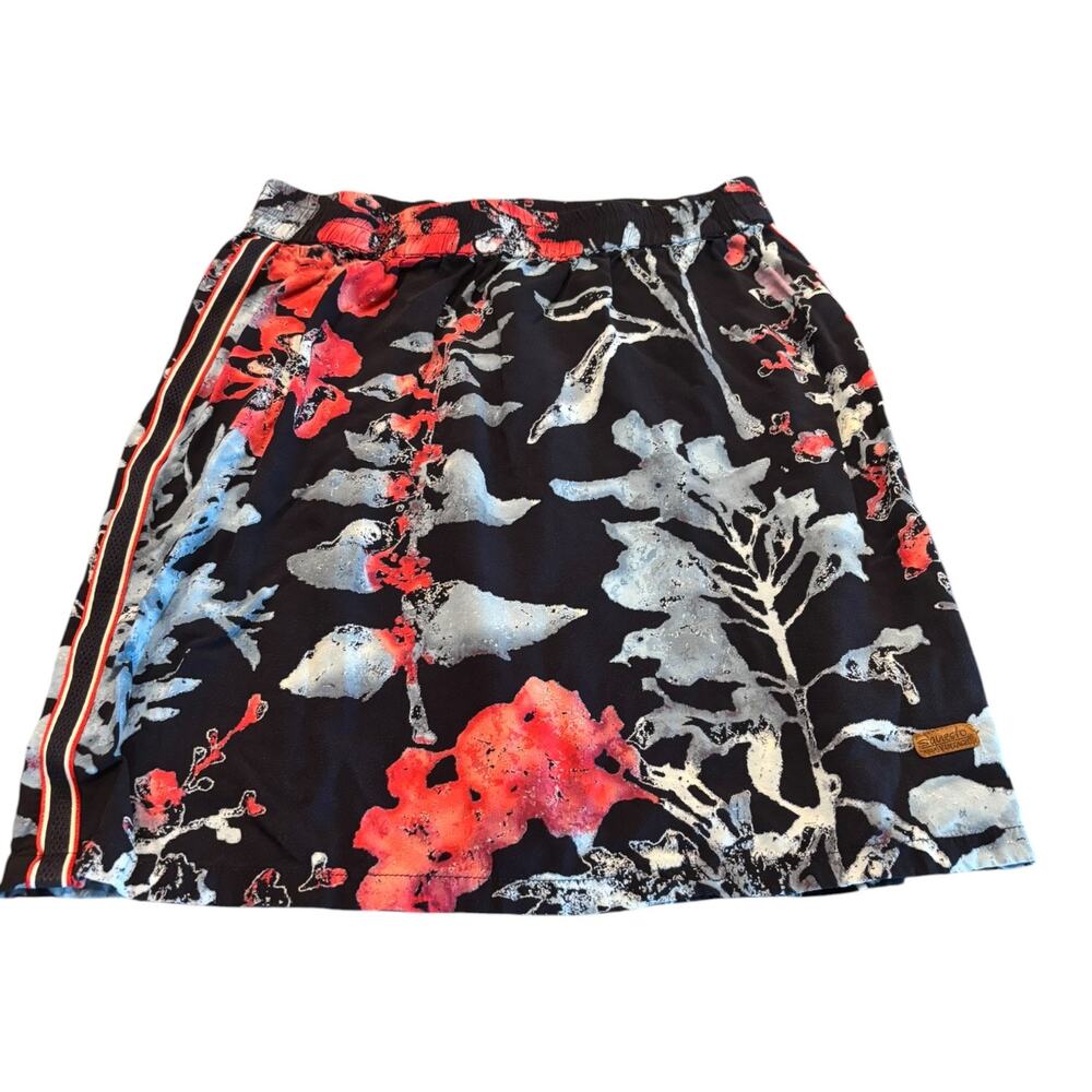 S'questo Blue Tropical Print Skirt Size 2
